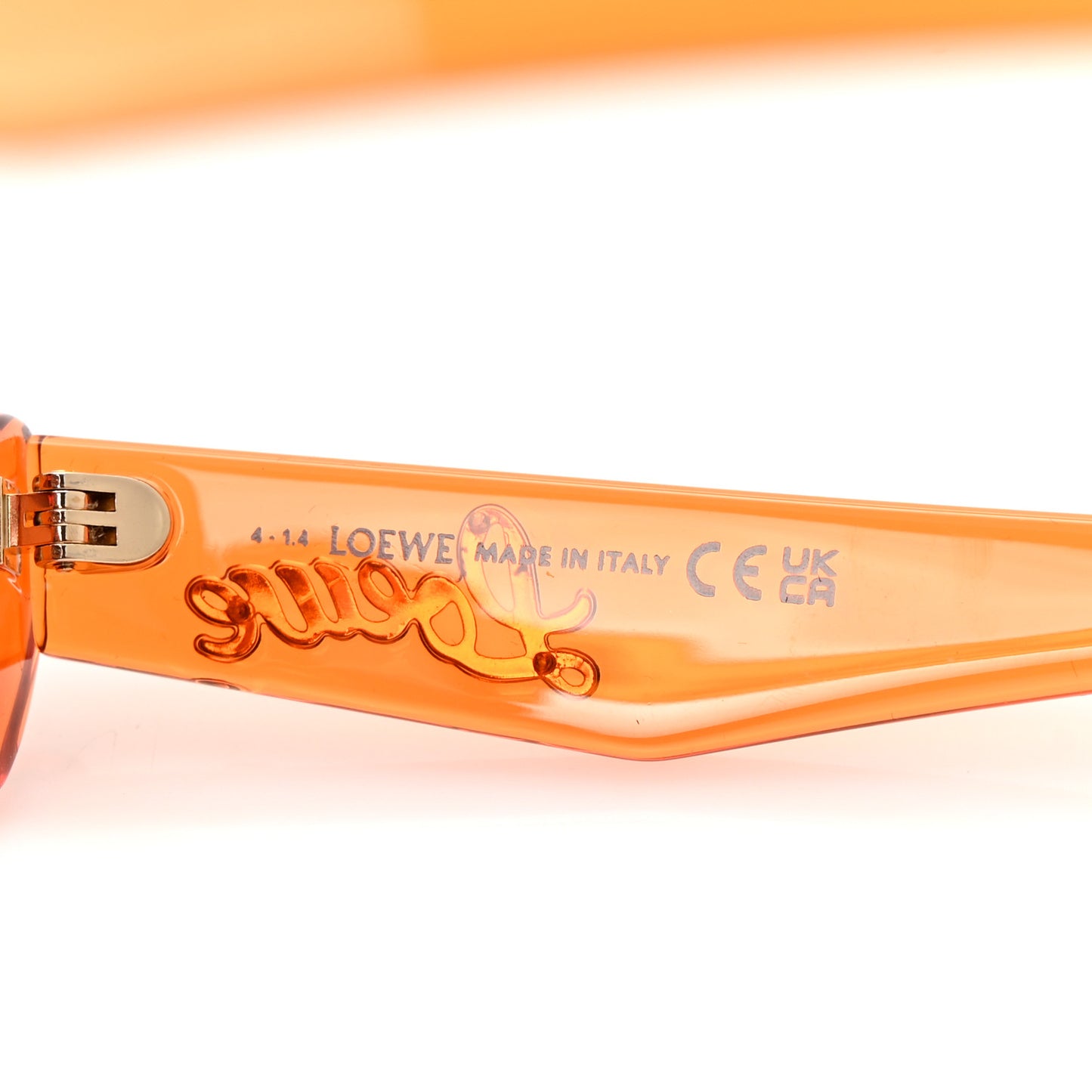 Acetate Nylon Flower Sunglasses LW40088U Transparent Orange