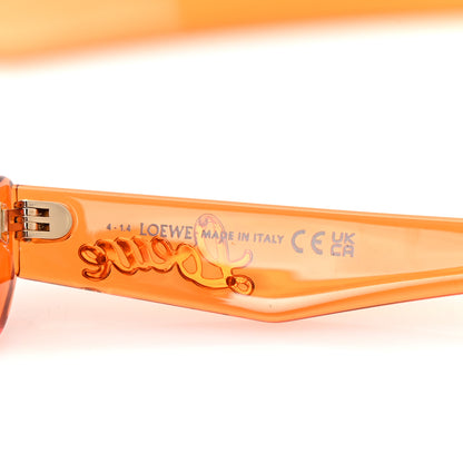 Loewe Acetate Nylon Flower Sunglasses LW40088U Transparent Orange 5 of 7