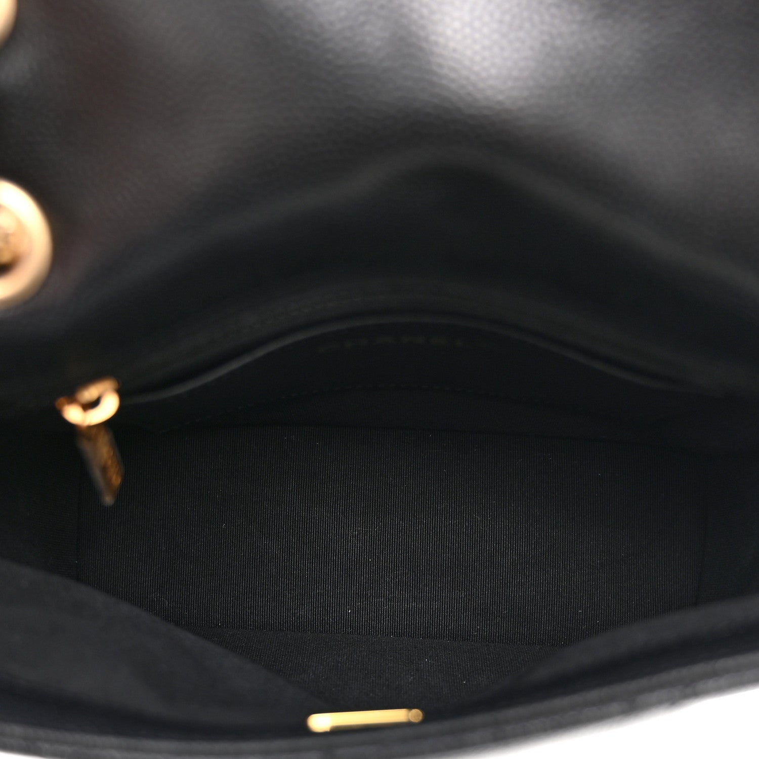 Chanel Caviar Quilted Camellia Chain Around Backpack Black 5 of 10