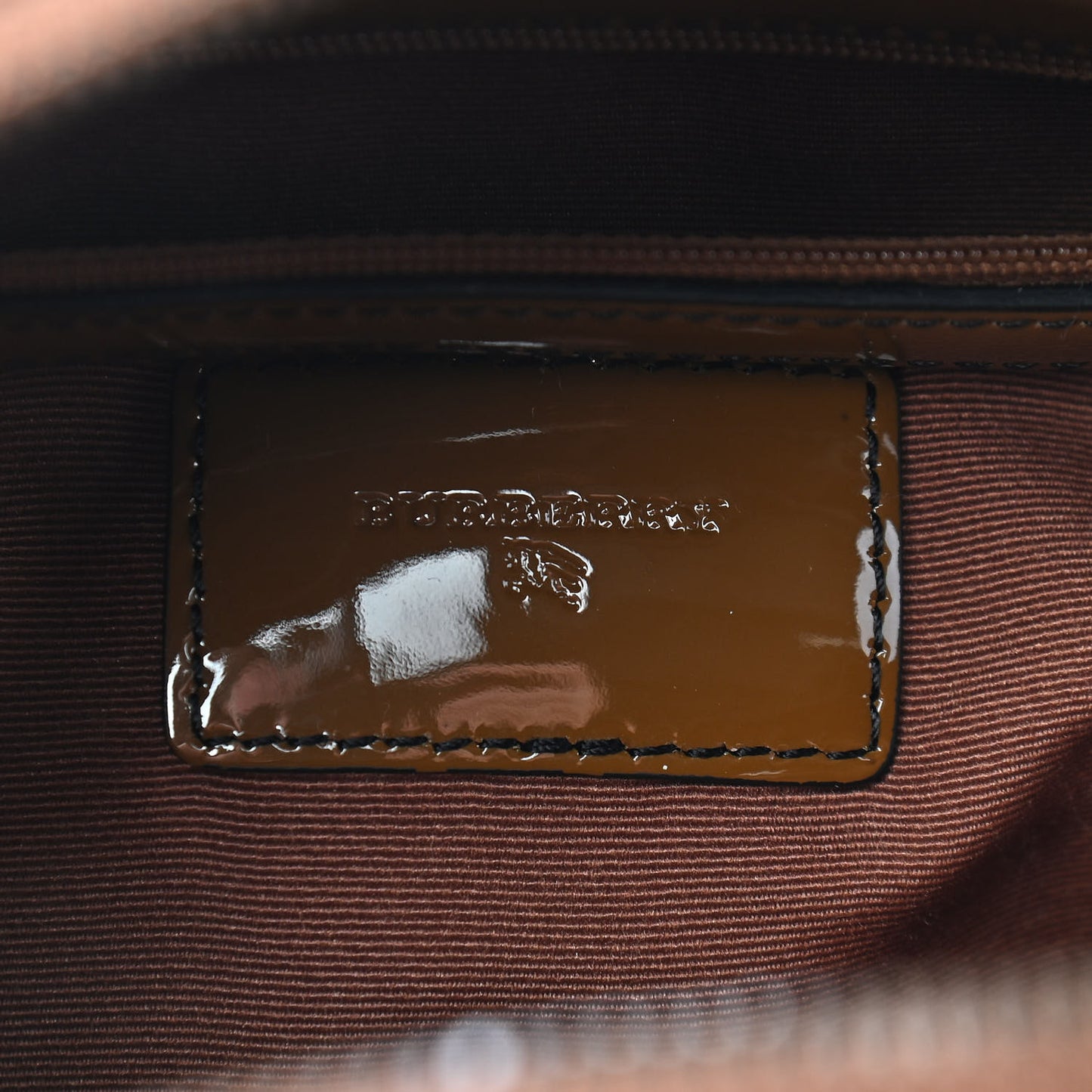 Patent Nova Check Satchel Brown