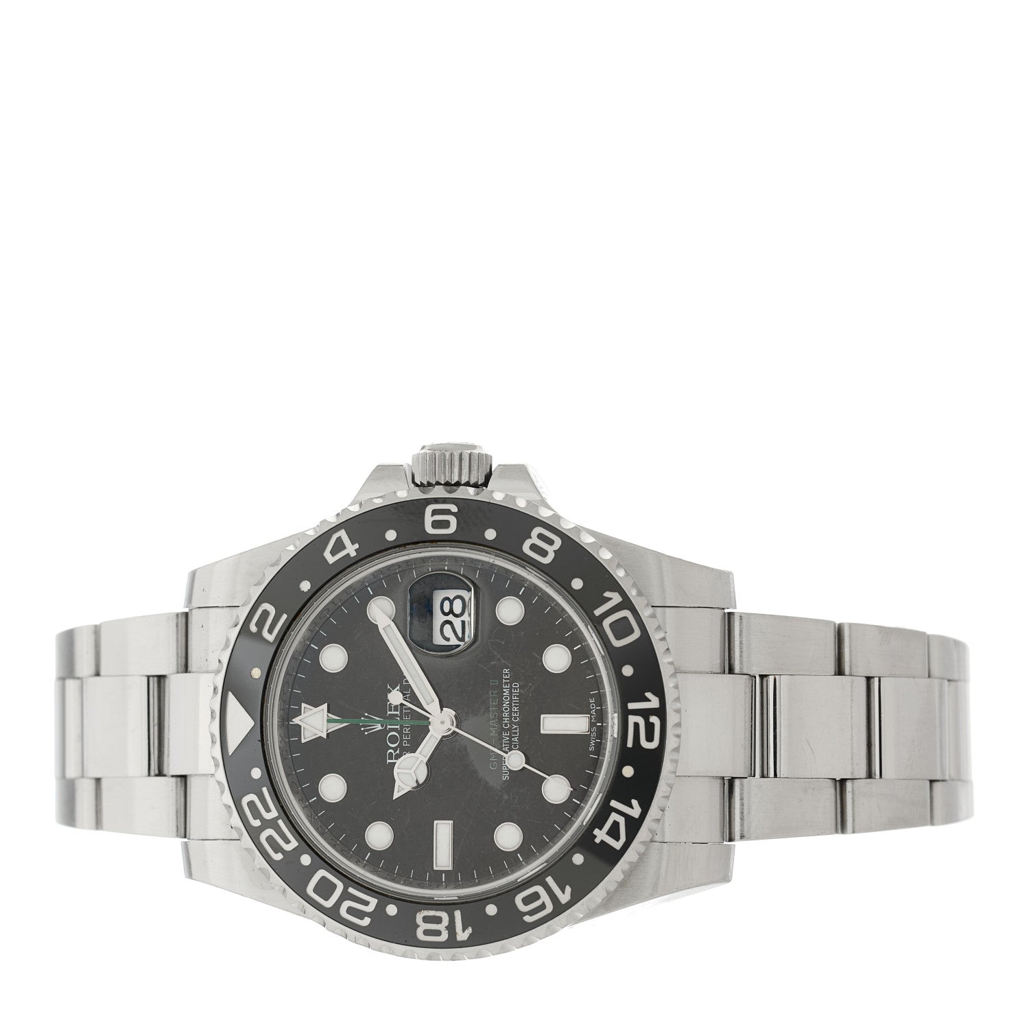 Rolex Stainless Steel 40mm Oyster Perpetual Date GMT Master II Watch Black 116710LN 2 of 4