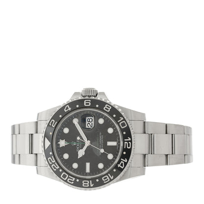 Rolex Stainless Steel 40mm Oyster Perpetual Date GMT Master II Watch Black 116710LN 2 of 4
