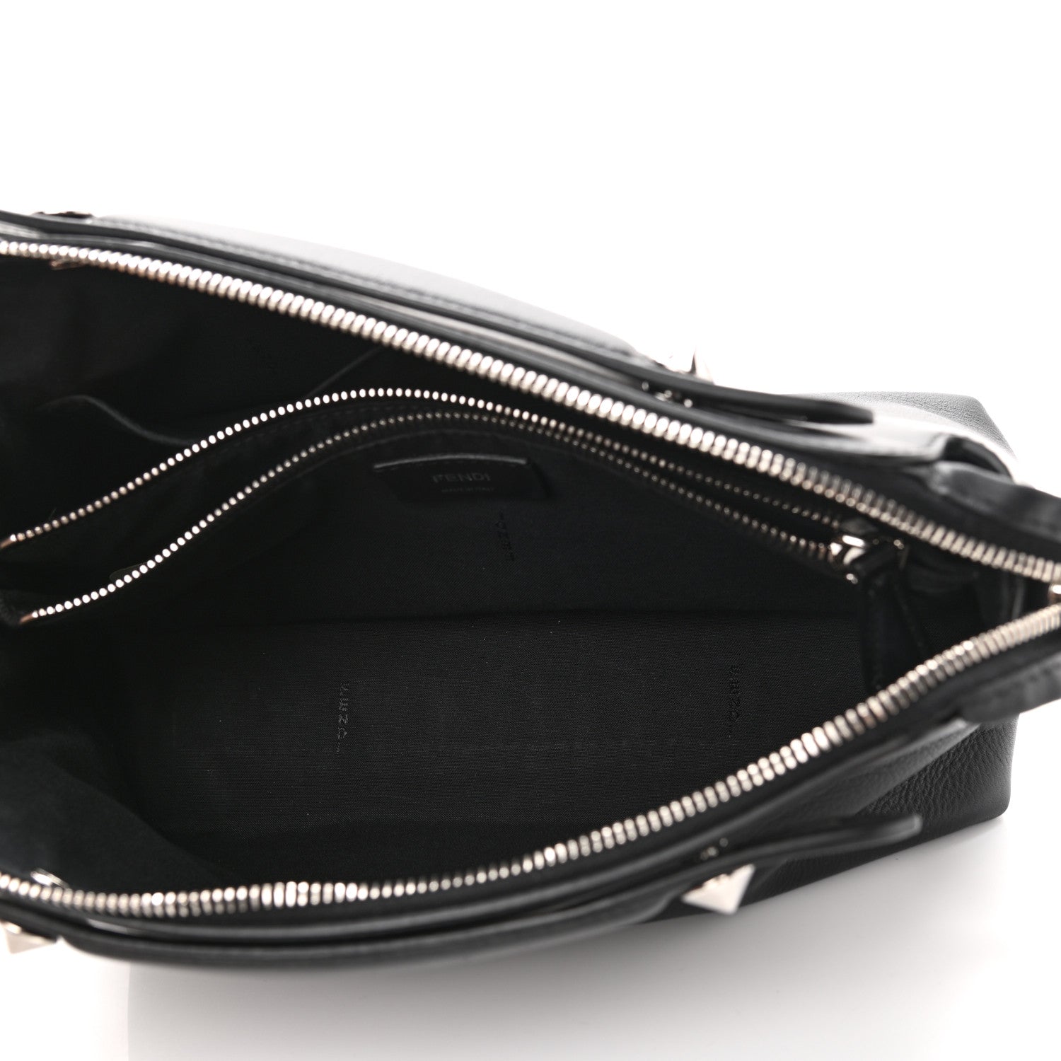 Fendi Vitello Dolce Medium By The Way Boston Bag Black 5 of 11