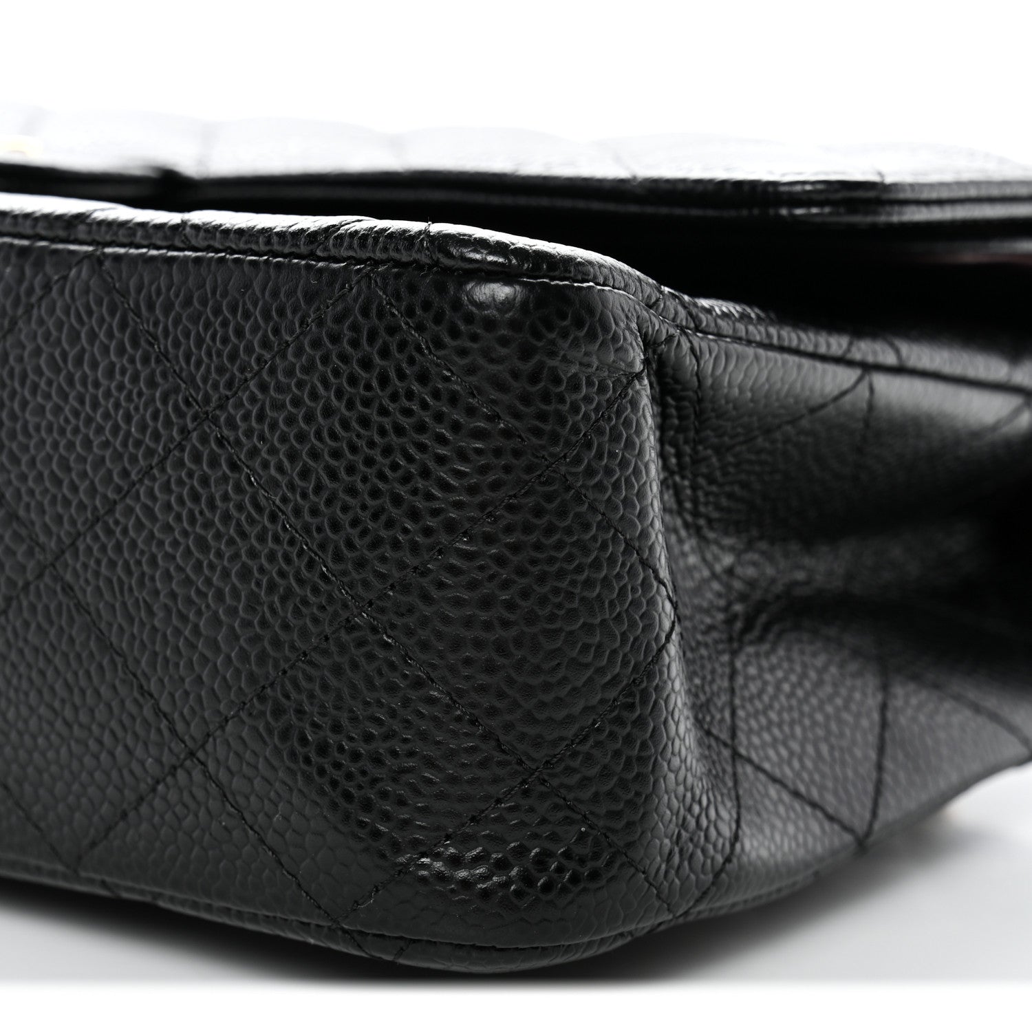 Chanel Caviar Quilted Medium Double Flap Black 10 of 13