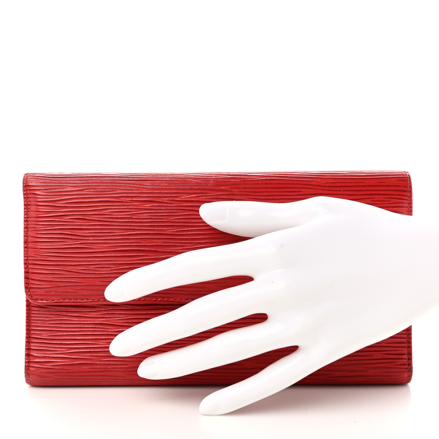 Louis Vuitton LOUIS VUITTON Epi Porte Tresor International Wallet Castillan Red 2 of 12