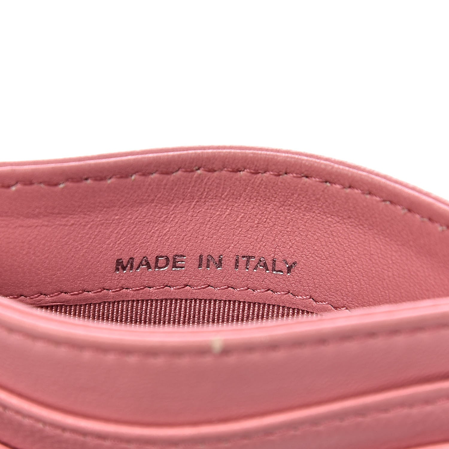 Chanel Lambskin Quilted Card Holder Pink 7 of 13