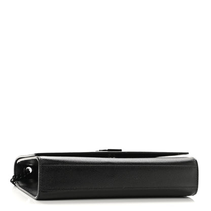 Saint Laurent Grain De Poudre Medium Classic Monogram Kate Satchel Black 4 of 9