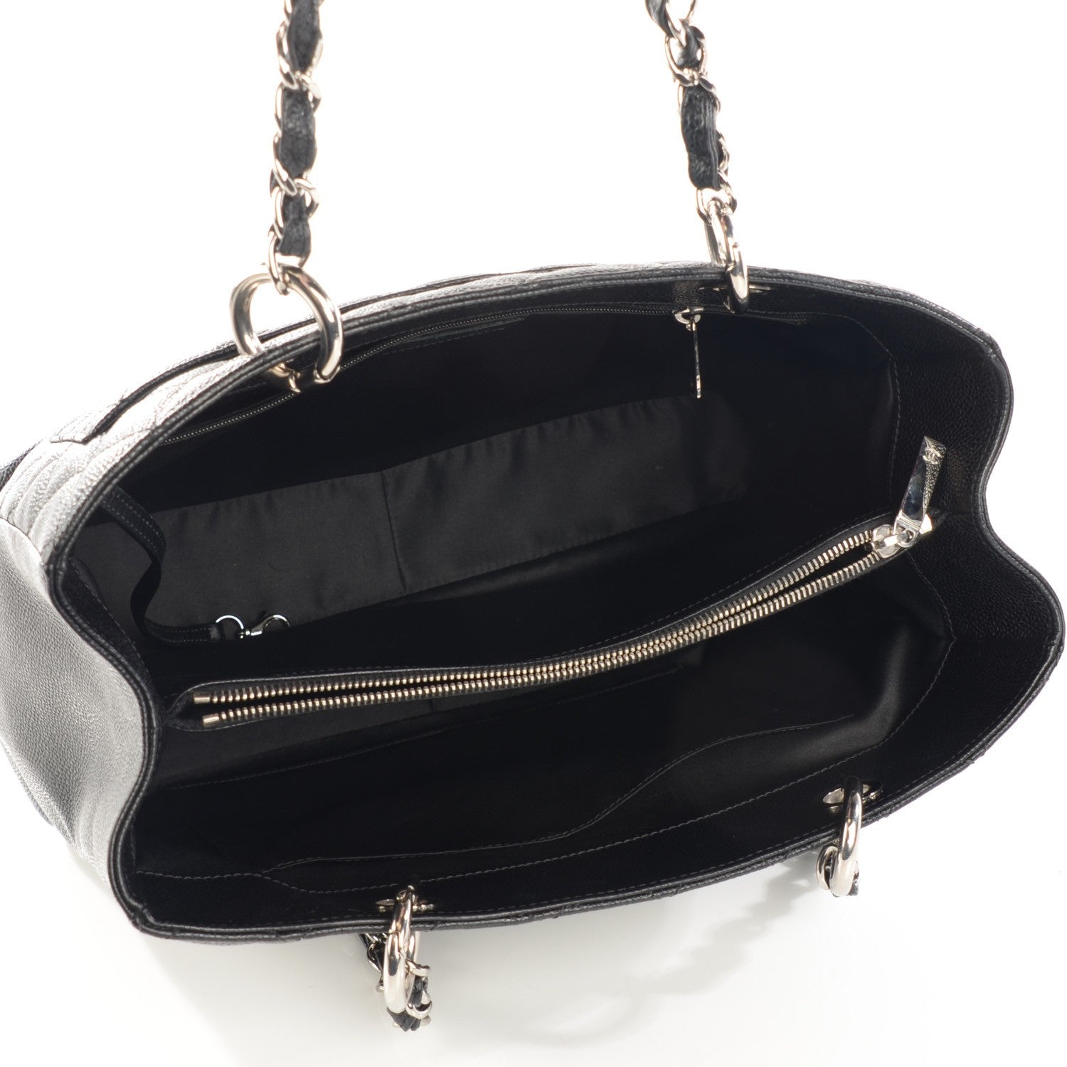 Chanel Caviar Quilted Grand Shopping Tote GST Black 5 of 7