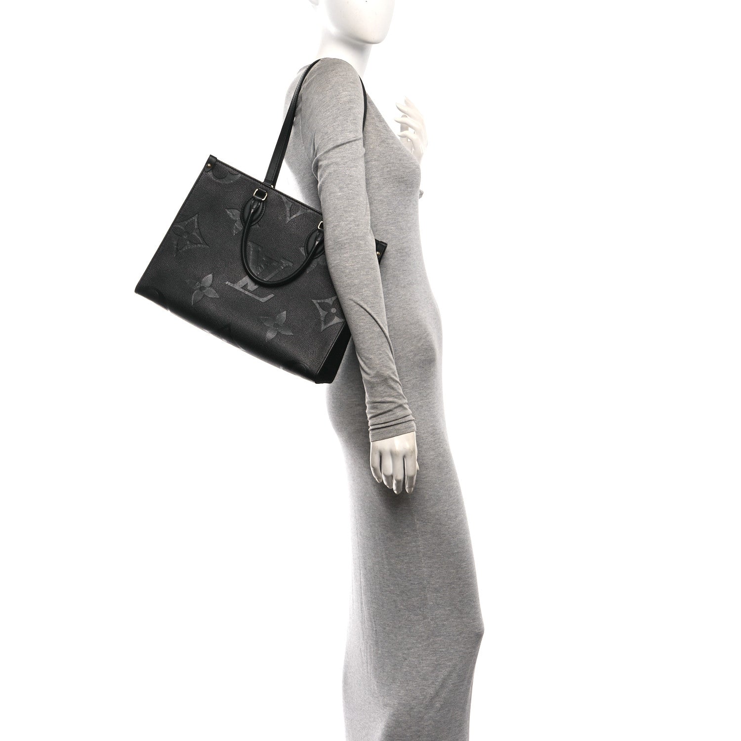 Louis Vuitton Empreinte Monogram Giant Onthego MM Black 2 of 9