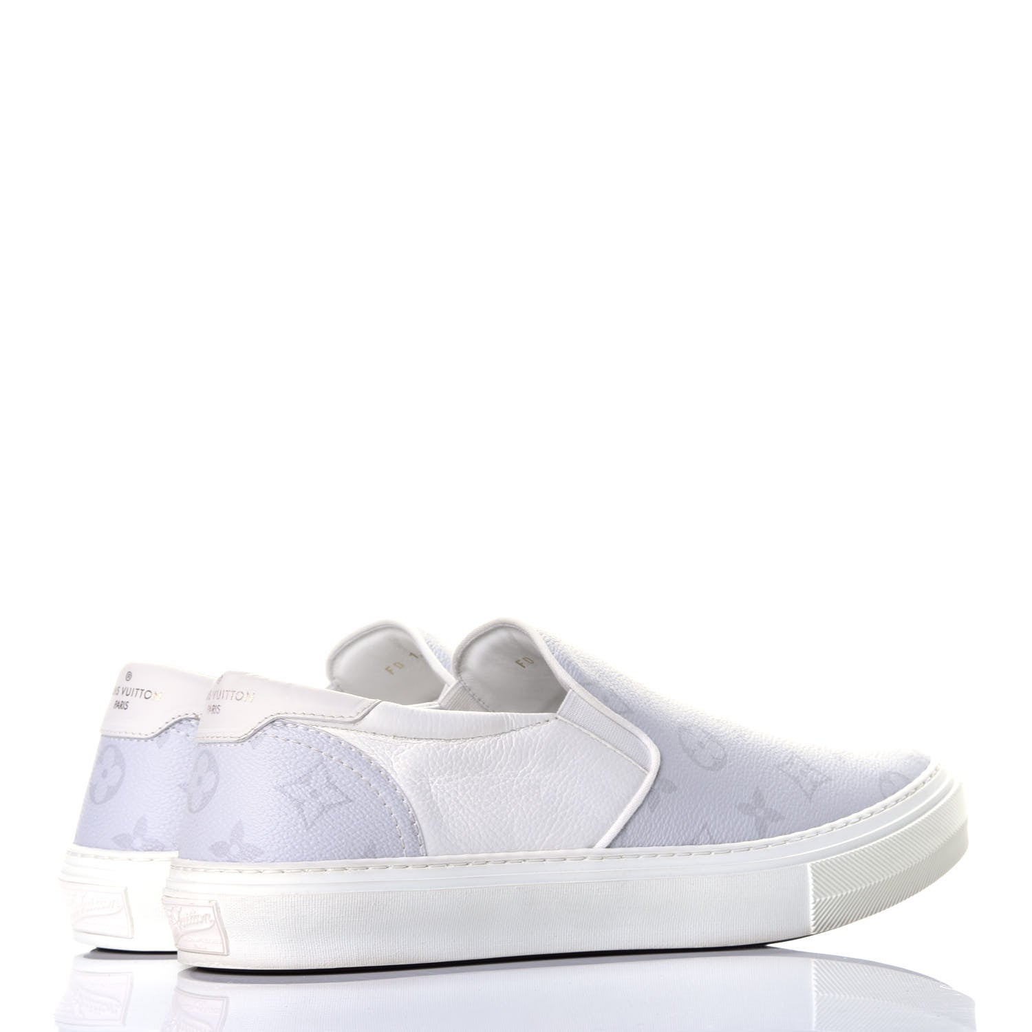 Louis Vuitton Monogram Mens Trocadero Slip On Sneakers 8 White 4 of 9