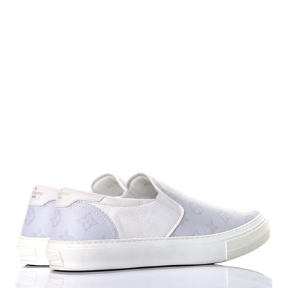 Louis Vuitton Monogram Mens Trocadero Slip On Sneakers 8 White 4 of 9