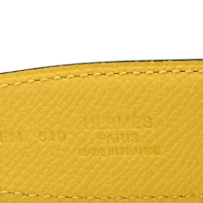 Hermes Epsom 32mm Belt Strap 75 30 Etain Jaune De Naples 5 of 6