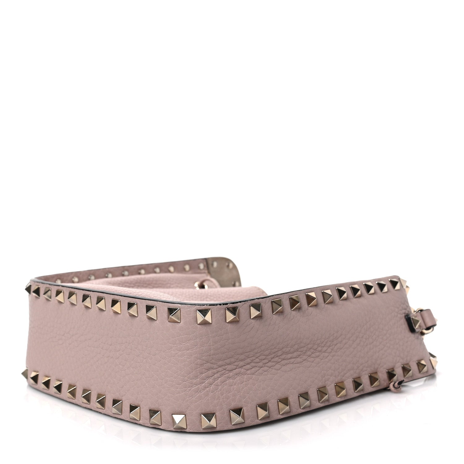 Valentino Garavani Grained Calfskin Rockstud Bucket Bag Poudre 8 of 9