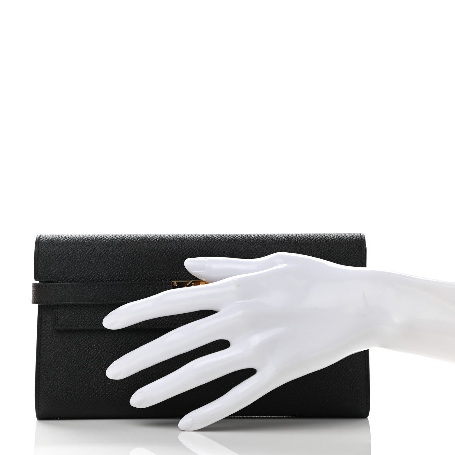 Hermes Epsom Kelly Longue Wallet Black 2 of 8