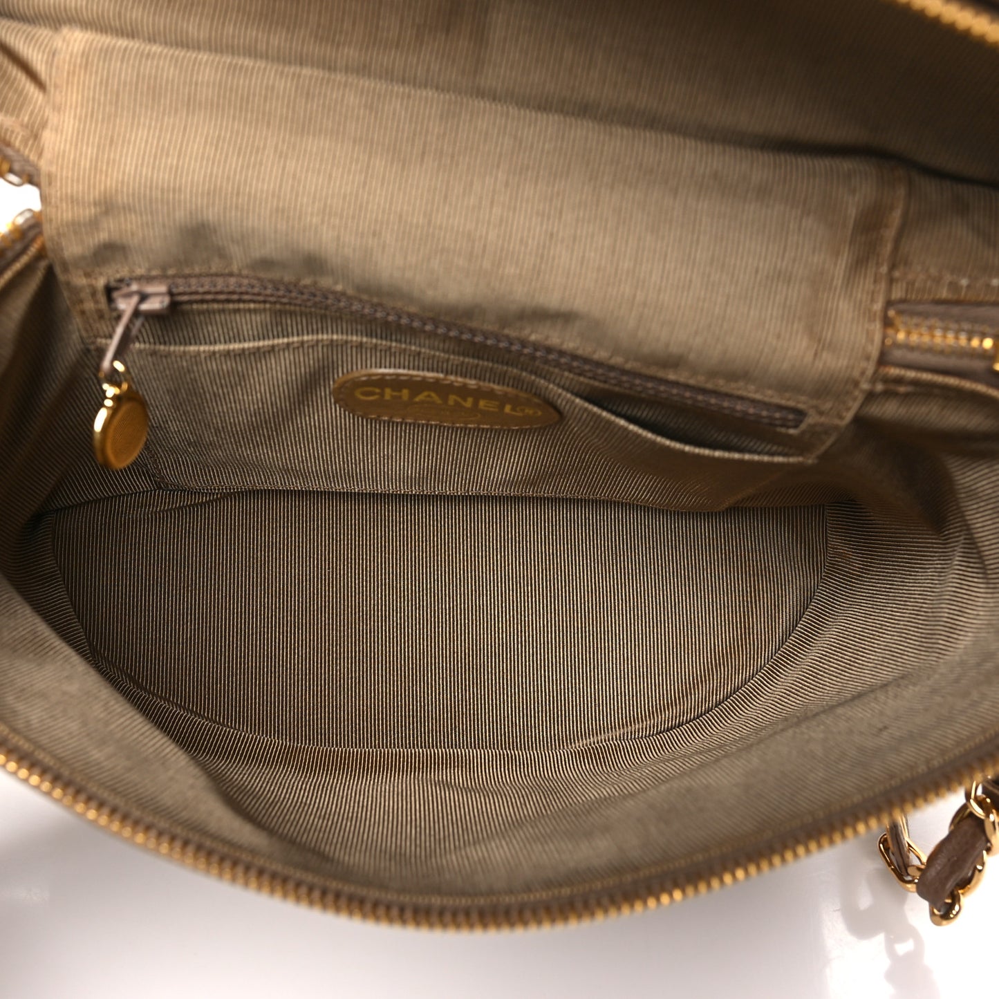 Caviar Vanity Shoulder Bag Beige