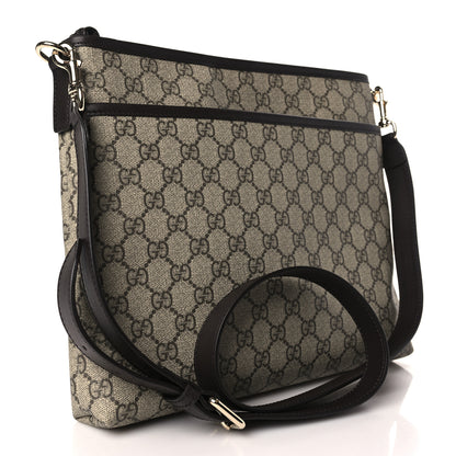 Gucci GG Plus Monogram Medium Flat Messenger Bag Dark Brown 3 of 9