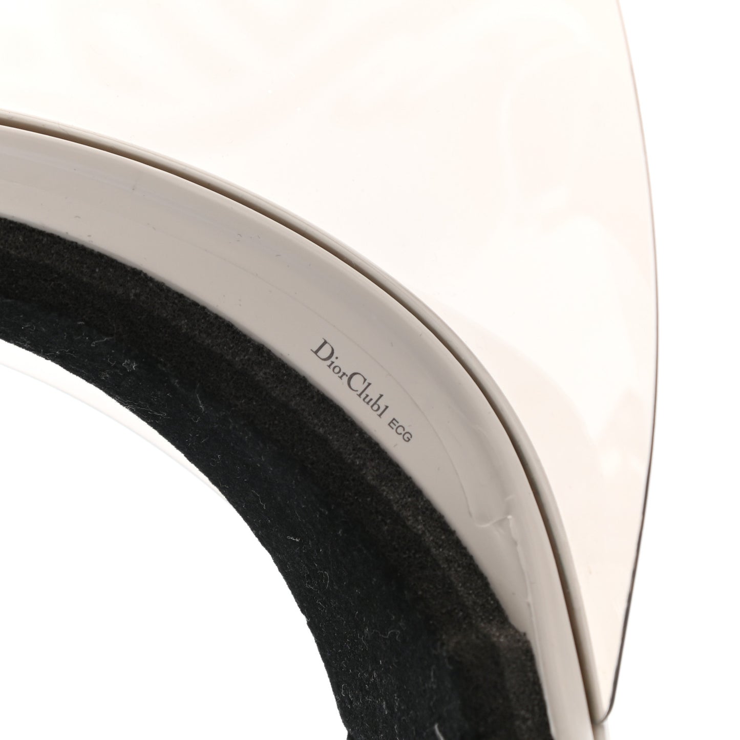 Mirrored DiorClub1 Sun Visor White