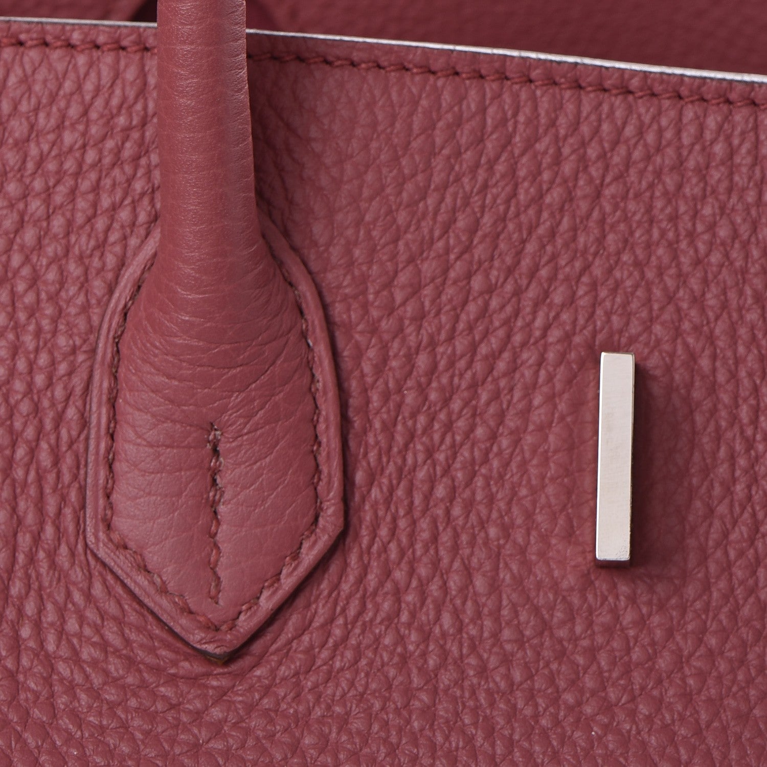 Hermes Taurillon Clemence Birkin 35 Bois de Rose 23 of 34