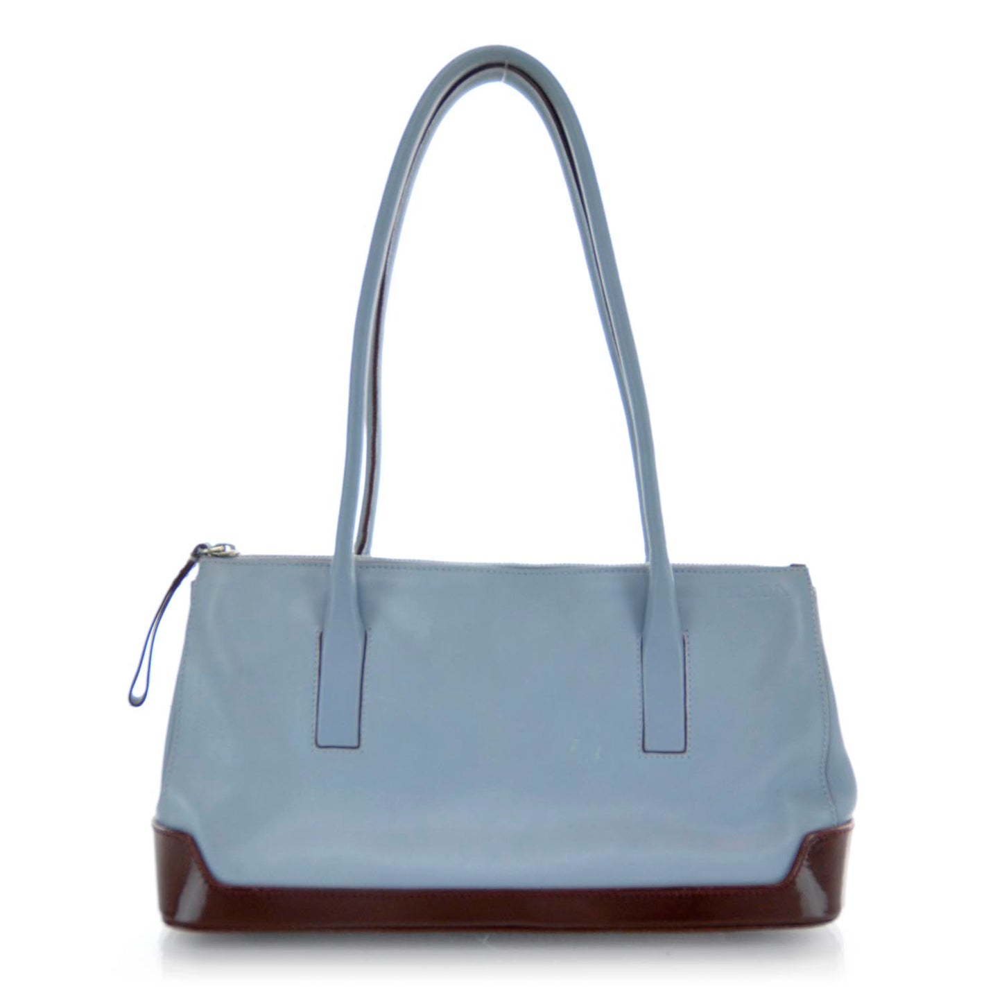 Leather Shoulder Bag Blue