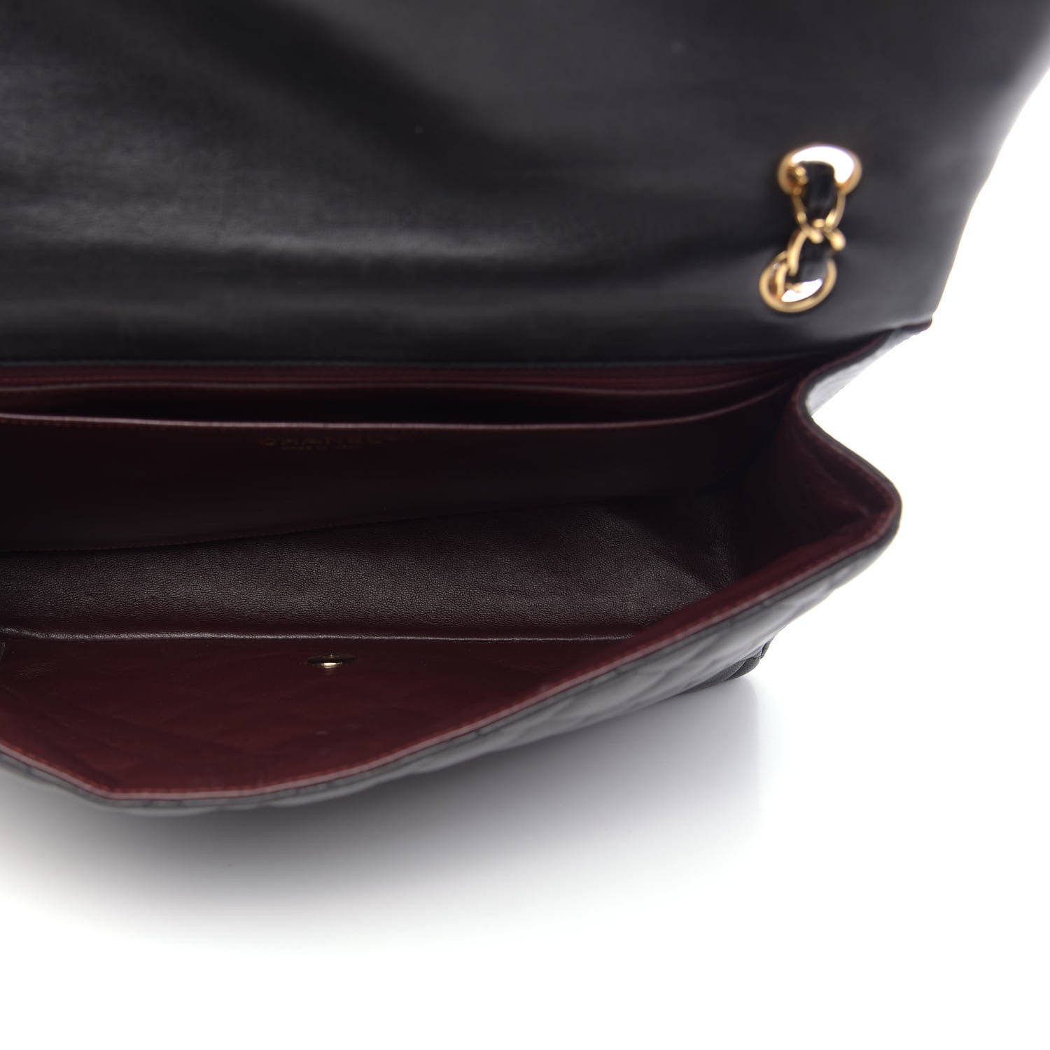 Chanel Lambskin Quilted Maxi Single Flap Black 5 of 12