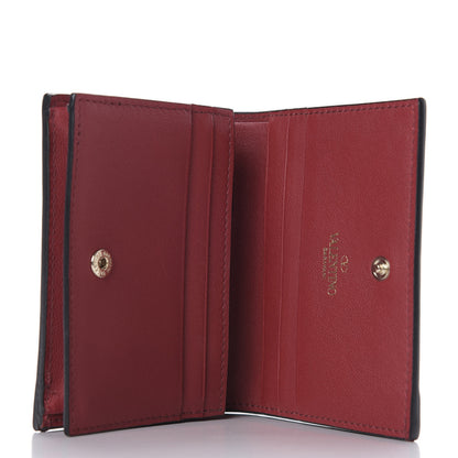 Valentino Garavani Calfskin Rockstud French Flap Wallet Rubino 8 of 12