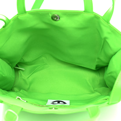 Telfar Vegan Leather Medium Shopping Bag Highlighter Green 5 of 10