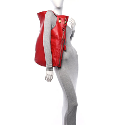 Tom Ford Ramskin Large Alix Padlock Zip Shoulder Bag Flame Red 2 of 10