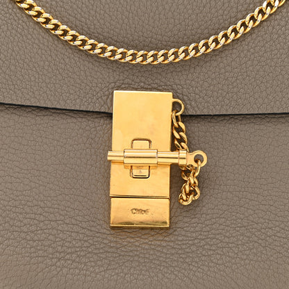 Chloe Grained Lambskin Drew Shoulder Bag Motty Grey 7 of 7