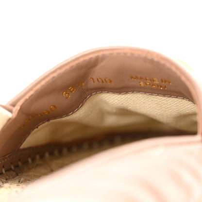 Gucci Nappa Matelasse GG Marmont Espadrilles 38.5 Porcelain Rose 9 of 12