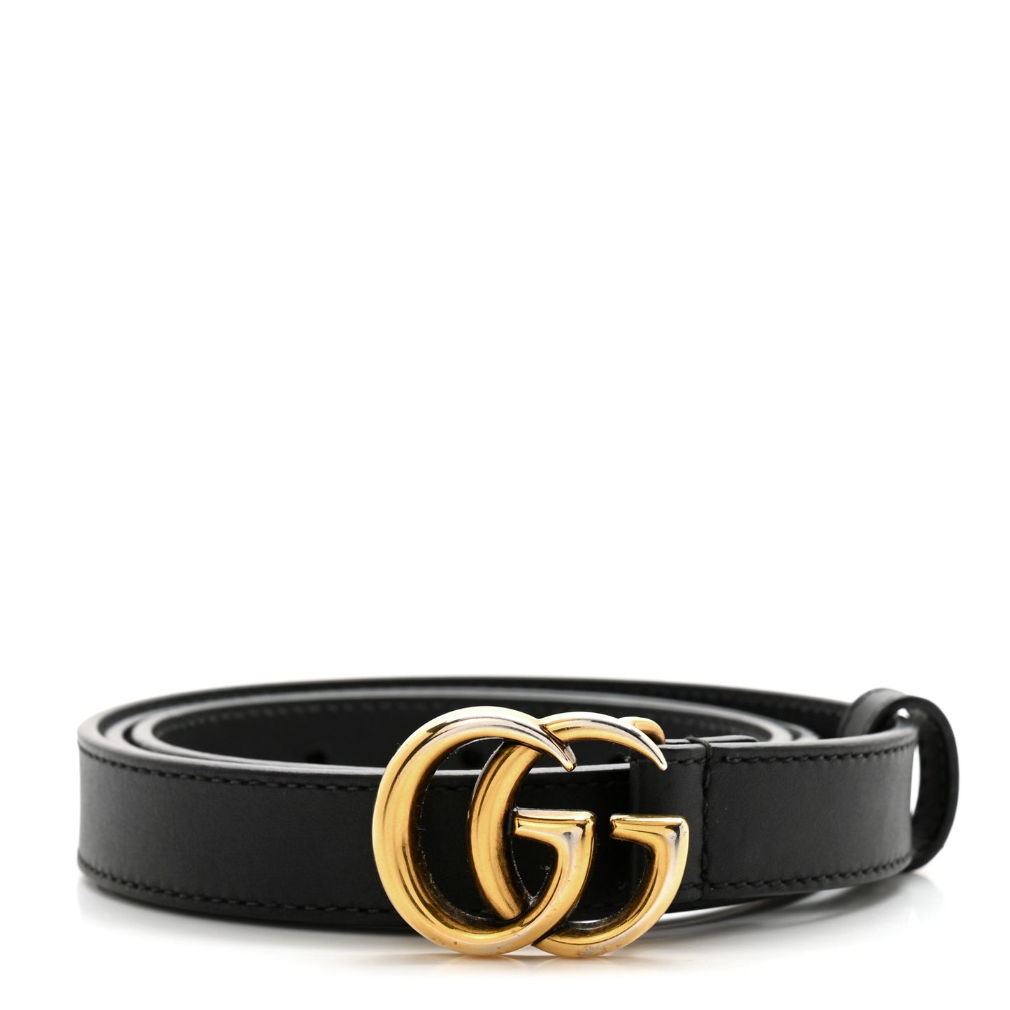 Calfskin Double G 20mm Belt 80 32 Black