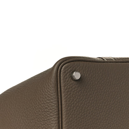 Hermes Taurillon Clemence Picotin Lock 18 PM Etoupe 8 of 10