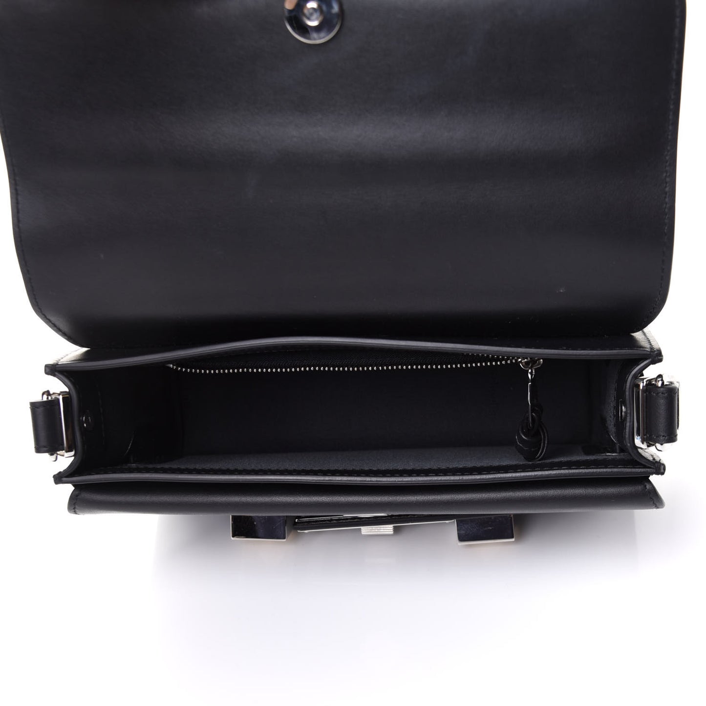 Smooth Calfskin Mini PS11 Classic Shoulder Bag Black