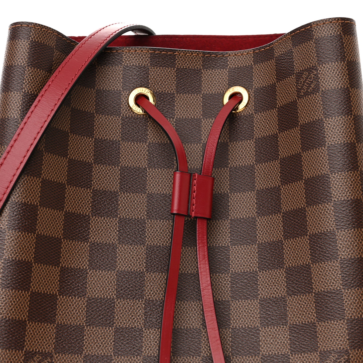 Damier Ebene Neonoe MM Cherry Berry