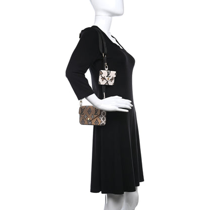 Louis Vuitton Monogram Wild At Heart Felicie Strap & Go Arizona Creme 2 of 8