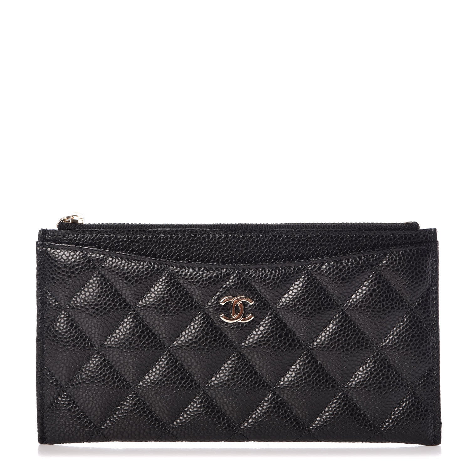 Chanel Caviar Quilted Classic Zip Pouch Black 1 of 7