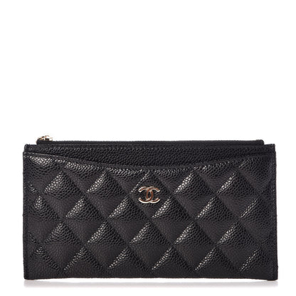 Chanel Caviar Quilted Classic Zip Pouch Black 1 of 7