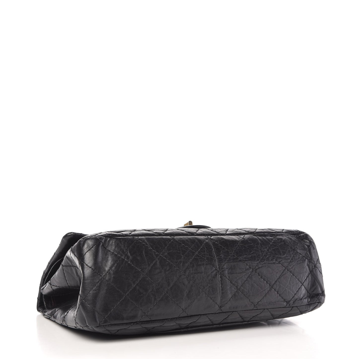 Aged Calfskin Quilted 2.55 Reissue 226 Flap Black