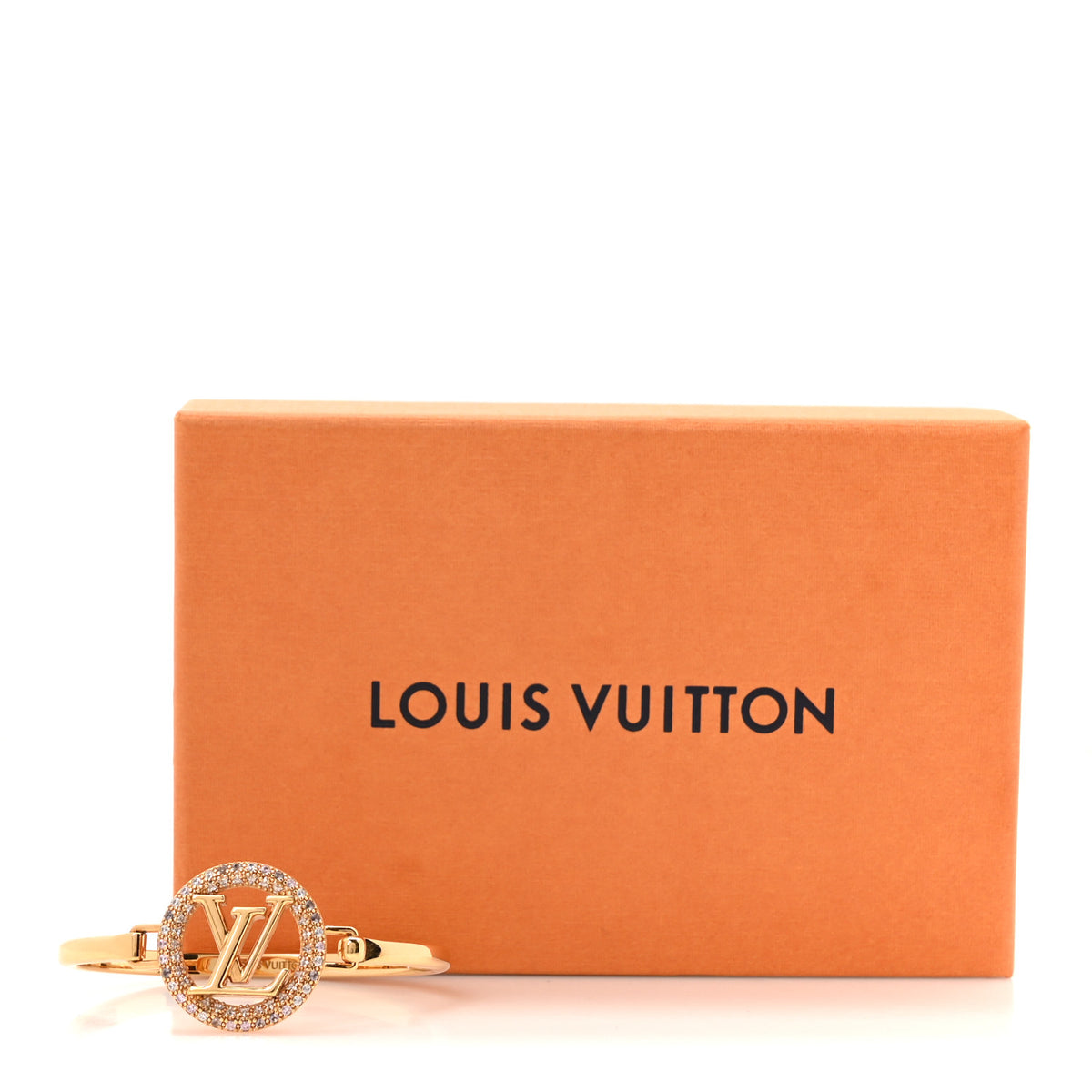 Louis Vuitton Metal Crystal Louise By Night Tresor Bracelet S Gold 5 of 5
