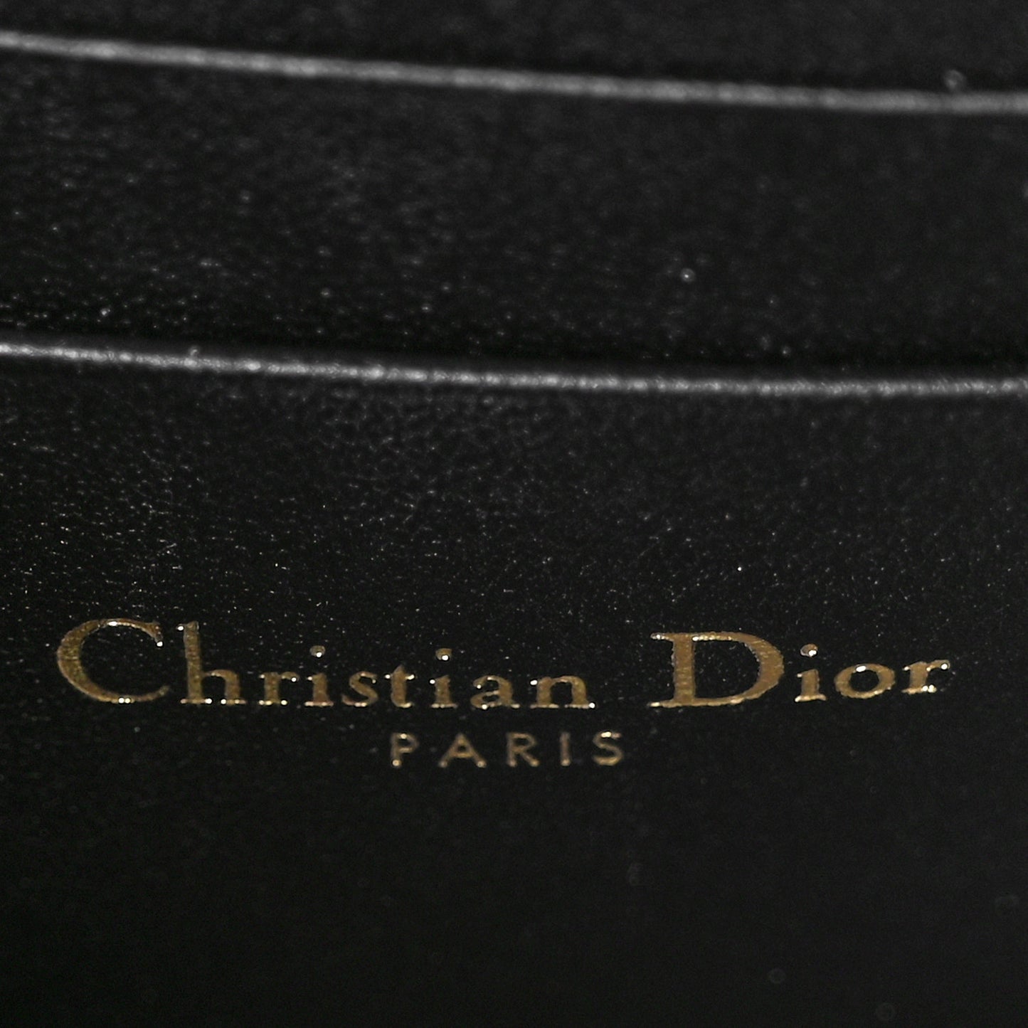 Lambskin Lady Dior Top Handle Clutch Black
