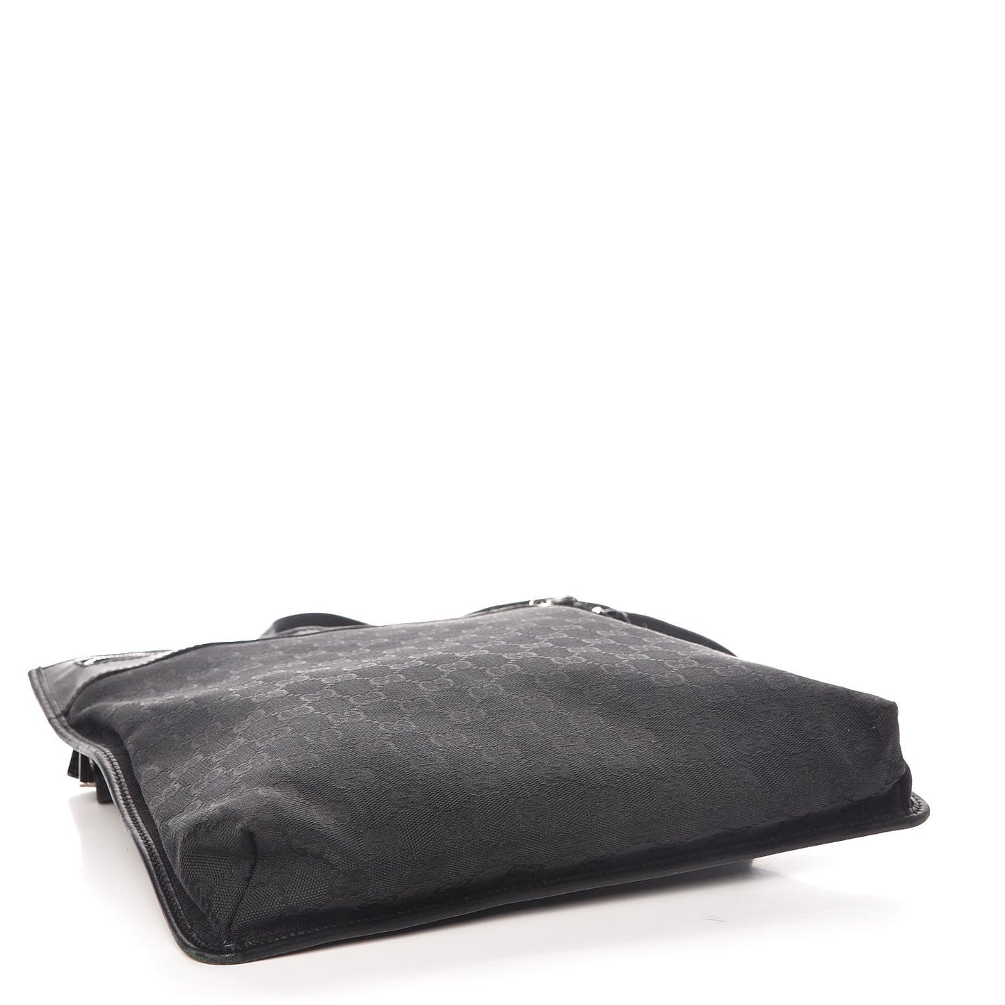 Monogram Flat Messenger Bag Black