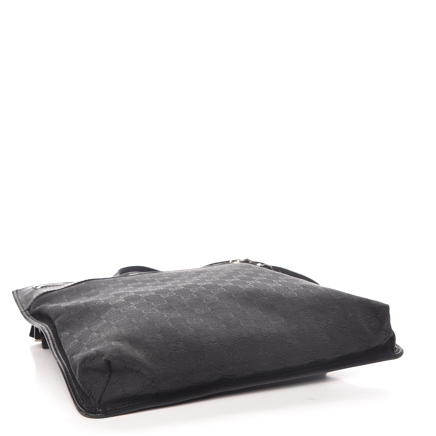 Gucci Monogram Flat Messenger Bag Black 4 of 7