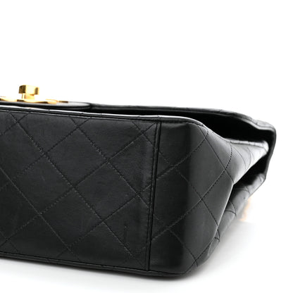 Chanel Lambskin Quilted XL Jumbo Single Flap Black 10 of 10