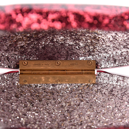Gucci Glitter Plexiglass Kitty Clutch Red 6 of 7
