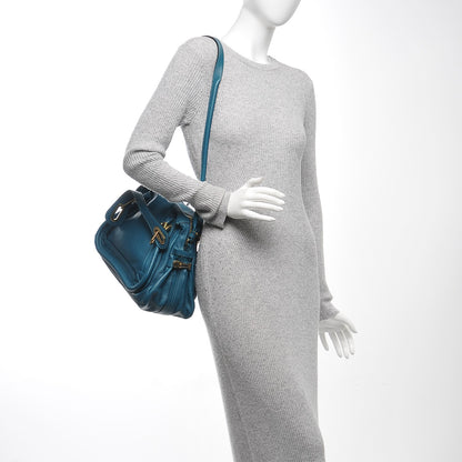 Chloe Calfskin Medium Paraty Peacock Blue 2 of 7
