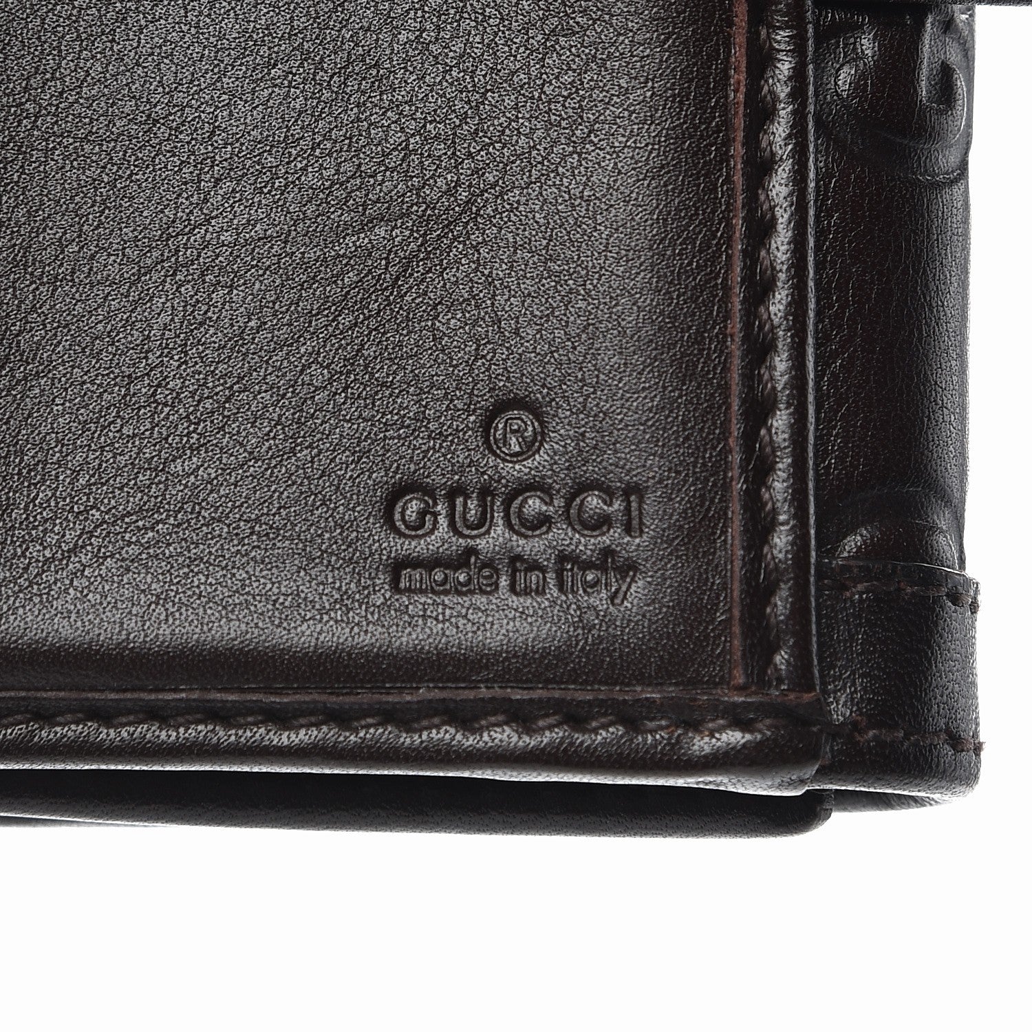 Gucci Guccissima Sukey French Flap Wallet Chocolate 7 of 9