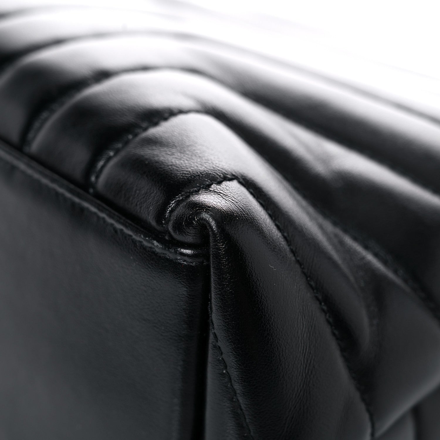 Saint Laurent Calfskin Y Quilted Monogram Medium Loulou Chain Satchel Black 12 of 25