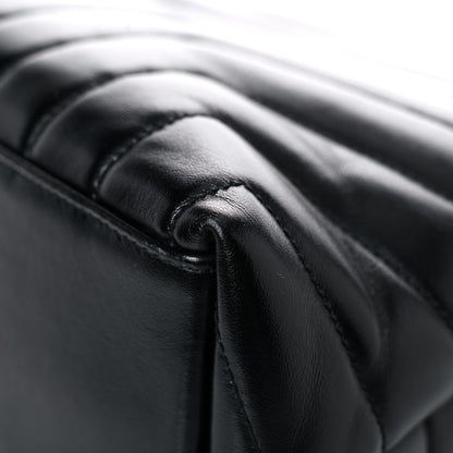 Saint Laurent Calfskin Y Quilted Monogram Medium Loulou Chain Satchel Black 12 of 25