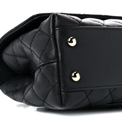 Chanel Caviar Quilted Mini Coco Handle Flap Black 8 of 10