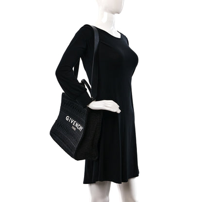 Givenchy Raffia Laced Medium G-Tote Black 2 of 8