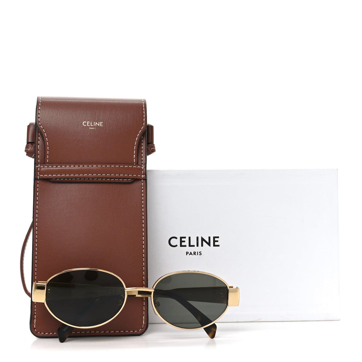 Metal Triomphe 01 Sunglasses CL40235U Gold Green